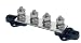 BEP BB-4S-150A/DSP Multi Purpose Buss Bar - 4 Way 1/4 Studs/150A