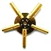 Mkclocks Brass 5 Star Clock Winding Key Even Sizes