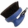 Oster Equine Care Series Face Finishing Brush Medium Bristle Natural Horse Hair Blue 078399-180