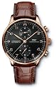 IWC Portuguese ChronoAutomatic 18kt Rose Gold Brown Mens Watch IW371415