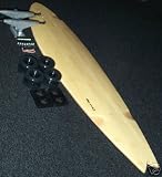 Blank Carve-One Bamboo Longboard Skateboard Complete nat/black