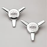 Cragar 09095-2: Center Cap, Aluminum, Chrome Plated, Bolt-On, Spinner, Pair