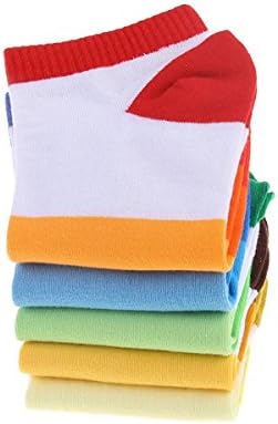 Summer Mixed Colors Sweat Breathable Socks (5 Pairs)