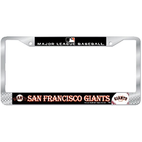 San Francisco Giants MLB Chrome License Plate Frame