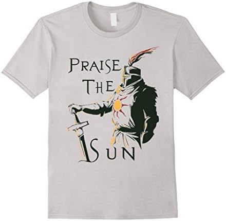 Men's Praise the Sun! T-Shirts Large Silver