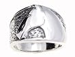 SilverBin Sterling Silver High Polish Chunky Horse Head Band Ring