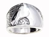 SilverBin Sterling Silver High Polish Chunky Horse Head Band Ring