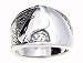 SilverBin Sterling Silver High Polish Chunky Horse Head Band Ring