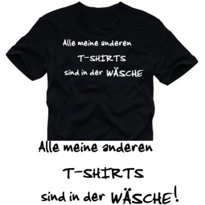 Alle meine anderen t-shirts sind in der Wäsche T-SHIRT SCHWARZ