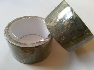 Goditem アメリカ陸軍風 ACU 迷彩 カモフラージュテープ 2個セット 布素材ガムテープ サバゲー エアガン モデルガンなどに ミリタリー 046
