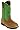 John Deere Women's Wellington JD3286 Boot,Tan/Green,7.5 M US