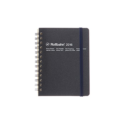 A6変型 ロルバーンダイアリーM メタリック【ブラック】＜2015年10月から2016年12月＞ 1