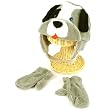 Winter Child Baby 0-1 Animal Puppy Ski Trapper Beanie Lined Hat with Mitten Gloves