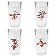 Chef Lobsters 12 oz Slimline Insulated Beverage Tumblers Set, Clear (4 designs)