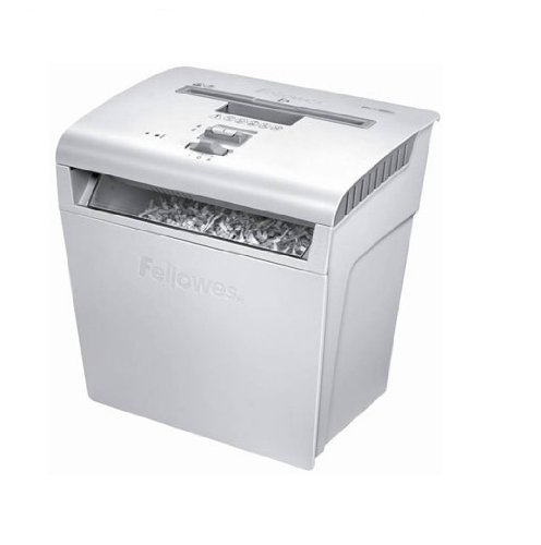 Fellowes P-48C Partikelschnitt Aktenvernichter P-48C Schneidleistung 8 Blatt, weiss DINSicherheitsstufe 3