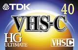 TDK TC40HG High Grade Ultimate VHS-C Video Tape (40 min.)