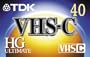 TDK TC40HG High Grade Ultimate VHS-C Video Tape (40 min.)