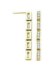 14K Yellow Gold Diamond Earrings - 0.45 Ct. -- LIFETIME WARRANTY