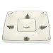 Spode Christmas Tree Square Chip and Dip, 12-Inch