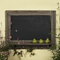 Gro�e Wandtafel aus Holz im antiken Look - 79 x 60,5 cm - Tafel Landhaus Shabby