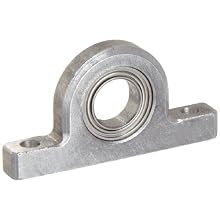 Spyraflo PB0-SR1810ZZS 5/16" Inner Diameter, Mounted Miniature Precision Ball Bearing In An Aluminum Housing