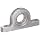 Spyraflo PB0-SR1810ZZS 5/16" Inner Diameter, Mounted Miniature Precision Ball Bearing In An Aluminum Housing