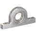 Spyraflo PB0-SR1810ZZS Miniature Ball Bearing Pillow Block, 2 Bolt Holes, 0.312" Bore Diameter, Precision, Aluminum, Inch