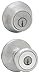 Kwikset 690 Tylo Entry Knob and Single Cylinder Deadbolt Combo, Satin Chrome, Pack of 6