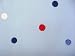 Kitchen & Housewares : Blackout Thermal Roller Blind, 'Dotty Blue' 90cm (3ft) x 170cm (5ft 6") drop, cut to size, with FREE CORD SAFETY HOOK