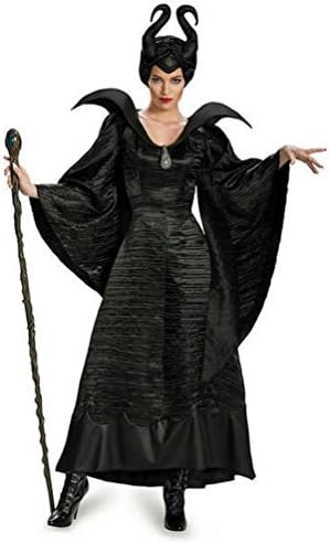 Maleficent Black Christening Gown Deluxe Adult Costume - Medium