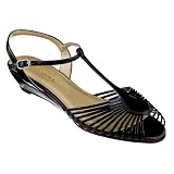 Women's Merona® Wyomia Patent Strappy Sandals - Black