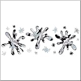 4 Sheets Gray Camouflage Splash Wall Transfer Stickers