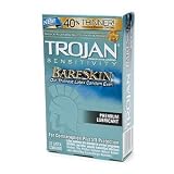 Trojan Sensitivity, BareSkin Premium Latex Condoms 10 ct (Quantity of 3)