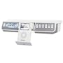 iHome IH36 Under-Counter FM Radio with TV, Weather Band Tuner, and Dock for iPod (White)
