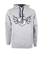 Seventy Seven Sudadera con Capucha Crest (Gris Claro)