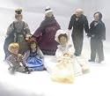 8PC 1/12TH Victorian Dolls House Family
