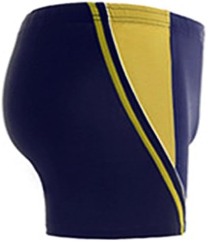 Highly Women's Solid Black Bikini Bottom Front Mesh lining Boy Shorts Blue+Deep Blue XL