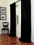Signature Black Velvet Drapes & Curtains