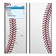 Baseball Design Decal Skin Sticker for Apple iPod nano 2G (2nd Generation) 2GB/ 4GB/ 8GB Player