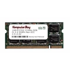 KOMPUTERBAY 1GB DDR SODIMM (200 pin) 333Mhz DDR333 PC2700 LAPTOP Speicher