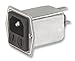 SCHURTER 5707.0801.112 IEC Filter, 100 nF, 125 VAC, Standard, 8 A, Quick Connect, 400 ?H