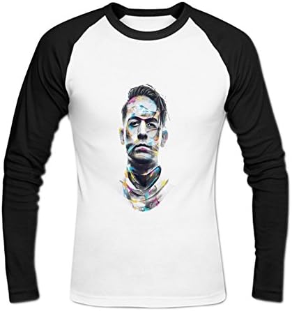 ZIHLN Men's G Eazy The Tipping Point Baseball T shirt Long Sleeve L White
