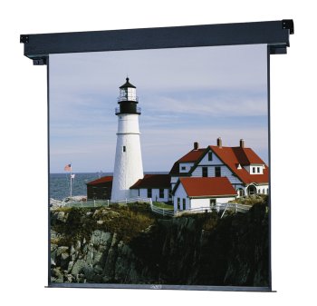 Da-Lite Boardroom Electrol HDTV Format Ceiling Recessed Electric Screen, 45 x 80, 92 Diagonal, Matte White Surface