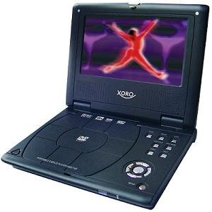 Childrens Toyshop  Electronics : Xoro HSD7100 7" Portable Multiregion MPEG4 DVD/DivX Player with Free Carry Case (UK power plug included)