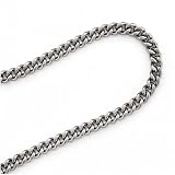 Stainless Steel 2.9mm Curb Chain 24 Inch Necklace Endless No Clasp
