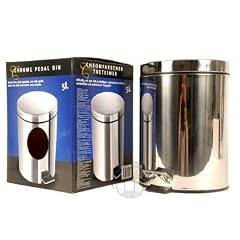 Badezimmer M�lleimer - Kosmetik Abfalleimer Chrom 5L