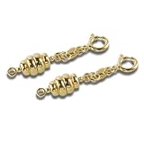 122885 BOB C. 2er-Set Magnetschlie�en in 925/- Sterlingsilber gelbvergoldet