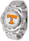 Tennessee Volunteers Suntime Mens Sports Watch w/ Steel Band - NCAA College Athletics