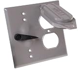 Raco 5166-0 Two-Gang Weatherproof Device and Toggle Box Cover