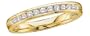 14k Yellow Gold Channel-set Round Brilliant Diamond Band (1/4ctw, I, I1)